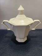 Basket, 2) Lanterns, Soup Tureen, Cream and Sugar Ser