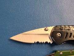 4) Folding Pocket Knives, 2) Sheaths, 1) Folding Multi Tool