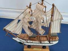 Hurricane and Clipper Model Ships