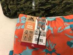 ZeroXposur Swim Trunk, UA Camo Shirt, UA Polo, Express Sweater Shirt