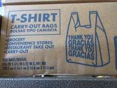 2) T-Shirt Carry-Out Bags