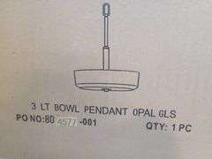 Bowl Pendant Opal Hanging Light Fixture