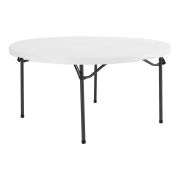 2) Lifetime 60-Inch Round Stacking Tables