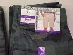 2) Iron Co Shorts, 5-Pocket Pants, Slim Fit Pants