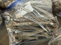 * Asbestos Sad Iron Door Stop, Wrenches, Chain Link Breaking Tool, Screwdrivers, Gear Wrench Service