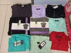9) Men's T-Shirts, Button Down Shirts, Polo Shirts,