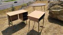 2) Desk and Round Table