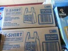 2) T-Shirt Carry-Out Bags