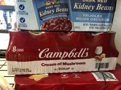 Top Ramen Chicken, Bush's Best Kidney Beans, Campbell's Cream Of Mushroom Soup, Campbell's Chicken N