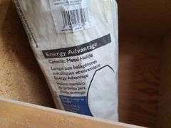 Contents of Bins: Sockets, Transformers, Magnetic Ballasts, Light Bulbs, Pull Chain Lamp Holder and 