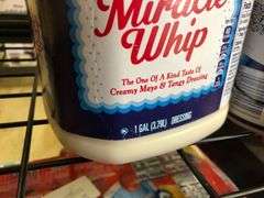 Miracle Whip 2pk, Gallon Miracle Whip