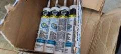 Pallet w/ Assorted Home Improvement items: Insulation, Scissors, Staple Guns, Nails, Framing Square, House-Wrap, 4pk. Dap Caulk, etc.