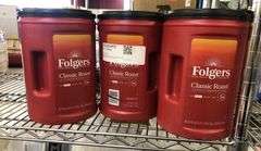3) Folgers Classic Roast Ground Coffee