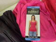 9) Women's Shorts, T-Shirt, Pleated Skirt, Flare Yoga Pant, Halter Top, Lounge Pants, Tank Dress