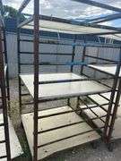 4) Shelves on Heavy Duty Casters