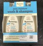 Aveeno Baby Daily Wash & Shampoo, Method Coco Twist Body Wash, Psyllium Fiber Supplement Capsules, 3