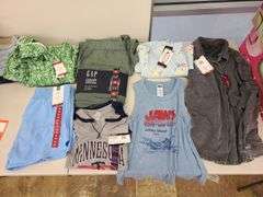 8) T-Shirts, Shorts, Dress, Short Set, Gauze Dress, Lounge Pants, Button Up Shirt