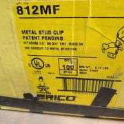 Contents of Under the Table: Fasteners, Metal Stud Clips, Roof Clips and Spacers and More