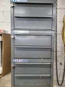 3) Metal Storage Drawers