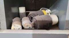 Contents of Bin: Wire, Outlets, Plugs, Incandescent Dimmer, Wall Plates, Duplex Receptacle, Switches