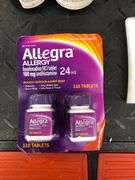 Allegra Allergy 24HR, Dove Advanced Care Deodorant,  2 Pack Psyllium Fiber Supplement Capsules, 2) A