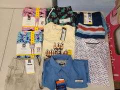 8) Men's Swim Trunks, T-Shirt, Button Up Shirts, Shorts