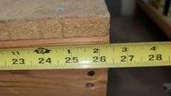 * Worktable with Bin Storage