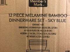Melamine Bamboo Dinnerware Set