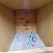 Contents of Shelves: Adaptabel, Door Release, Back Box, Metal Brackets, BX Connectors, Grounding Bus