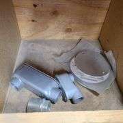 Contents of Bins: Electrical Switch Boxes, Conduit Access Boxes, Floor Box Assembly, Wire Connectors