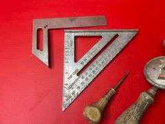 Clamps, Shears, Squares, More Tools