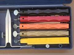 Lee Reloading Dies, Lansky Deluxe 5-Stone Knife Sharpening System