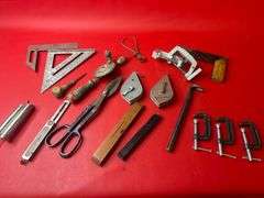 Clamps, Shears, Squares, More Tools