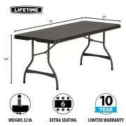 Lifetime Commercial Grade Stacking Folding Table
