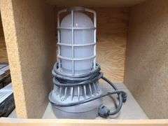 Contents of Bins: Sockets, Transformers, Magnetic Ballasts, Light Bulbs, Pull Chain Lamp Holder and 