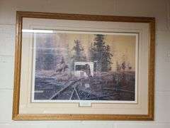 Framed Print "What Ya-Hanging Back Fur"