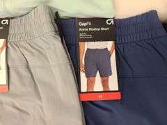 9) Men's Shorts, Half Zip Pull-Overs, Saxx