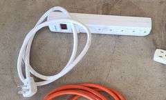 2) Power Strips, 2) Extension Cords
