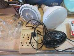 Bins, Bucket, Light Bulbs, Rods,