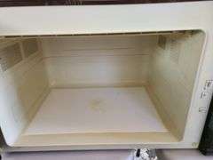 Microwave, Mixer and Box of Assorted Grinder Parts