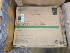 Amelia Fabric Swivel Counter Stool