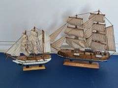 Hurricane and Clipper Model Ships
