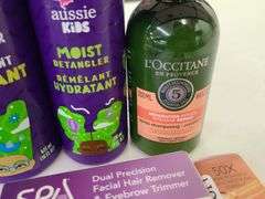 Aussie Kids Shampoo and Detangler, Colgate Toothpaste, Spa Sciences Hair Remover, Eye Cream, Intensi