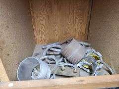 Contents of Top Two Bins: EMT Couplers, EMT Connectors, Angle Couplers, Locknuts, Nipples and More