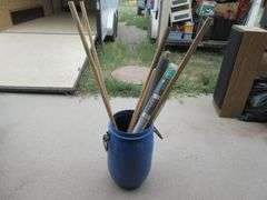 Plastic Barrel with Dowels, Screen, Threshhold