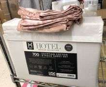 Hotel Egyptian Cotton Sheet Set King, 2) Silk Pillow Cases