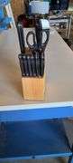 Round Grill Griddle Pan, Drying Rack, 2 Heaters, Knife Block, Dishes,