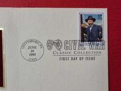 Gold Replicas of "Civil War" and "Great Plains Prairie" United States Stamps