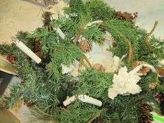 Garland, Advent Calendar, Wood Nativity