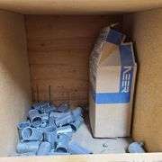 Contents of Shelves: Adaptabel, Door Release, Back Box, Metal Brackets, BX Connectors, Grounding Bus